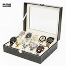 12X SLOTS LEATHER WATCH ORGANIZER