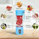 Portable 6 cuts Blender Home USB Rechargeable Electric Fruit Extractor Juice Blender Machine | Mini Smoothie Maker | Personal Juicer Cup |