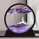 3D Moving Sand Art Lamp - Flowing Sand Painting Picture Dynamic Hourglass Night Light Decorative Desk Ornament Office Home Decor Lamp