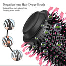 One Step Hot Air Brush 4 In 1 Hair Dryer, Straightener, Curler And Volumizer - Professional Styling Tool For Smooth Shiny Hair At Home