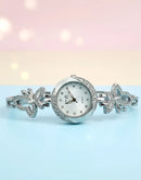 Elegant Fashion Bracelet Watch for Girls in Gold & Silver Colors