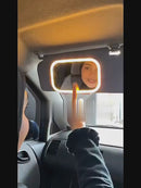 Car Sun Visor Vanity Makeup Mirror With LED Lighting Touch Control And 3 Light Modes