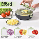 VEGETABLE CHOPPER & SLICER WITH DRAINING BASKET – ASSORTED COLORS
